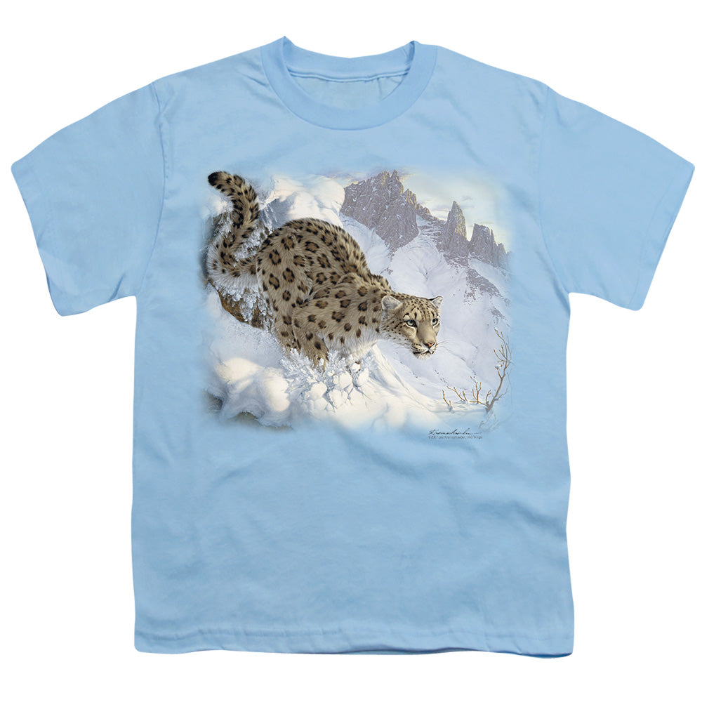 Wildlife Snow Leopard Licensed Kid's T-Shirt (Ages 4-7) SM-XL