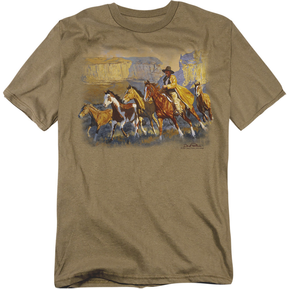 Wildlife A Cowboy Day Licensed Adult Unisex T-Shirt Regular Fit Tee SM-3X