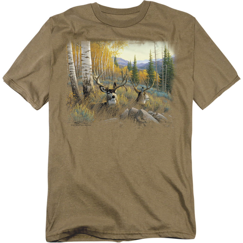 Wildlife Mule Deer Licensed Adult Unisex T-Shirt Regular Fit Tee SM-3X