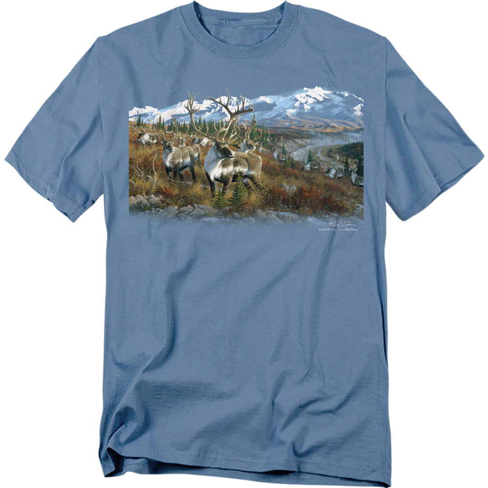 Wildlife Caribou Licensed Adult Unisex T-Shirt Regular Fit Tee SM-3X