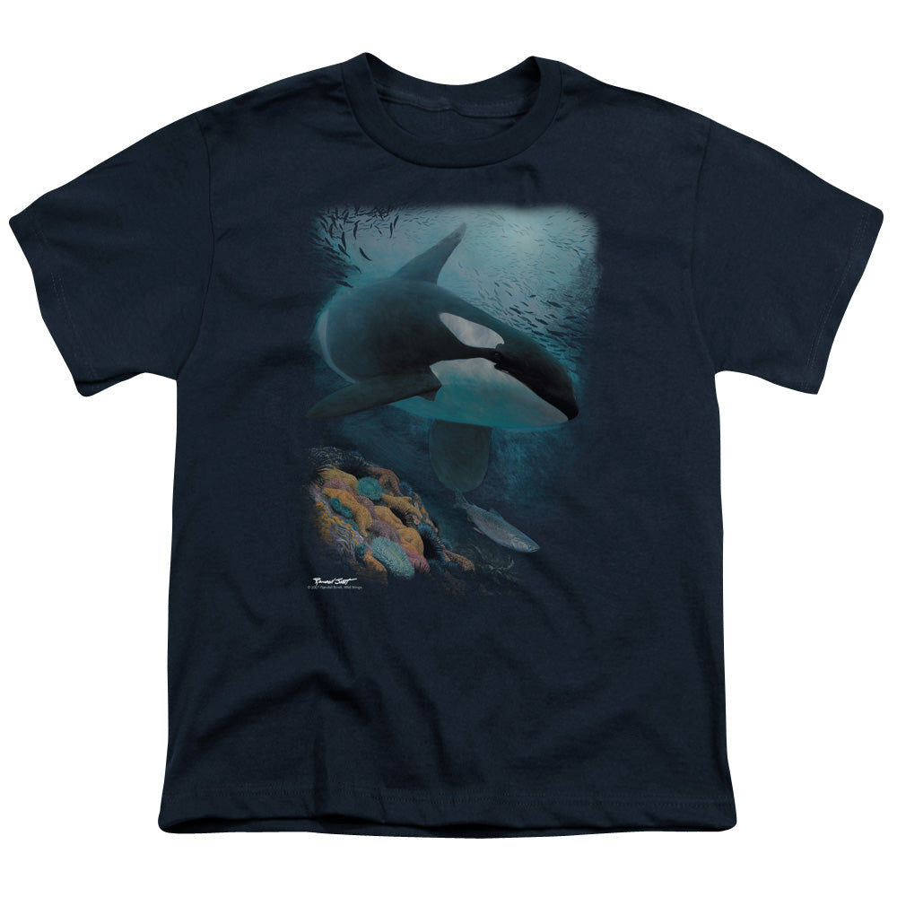 Wildlife Salmon Hunter Orca Licensed Kid's T-Shirt (Ages 4-7) SM-XL