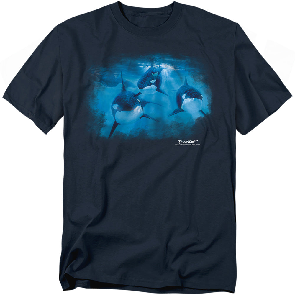 Wildlife Pod Of Orcas Licensed Adult Unisex T-Shirt Regular Fit Tee SM-3X