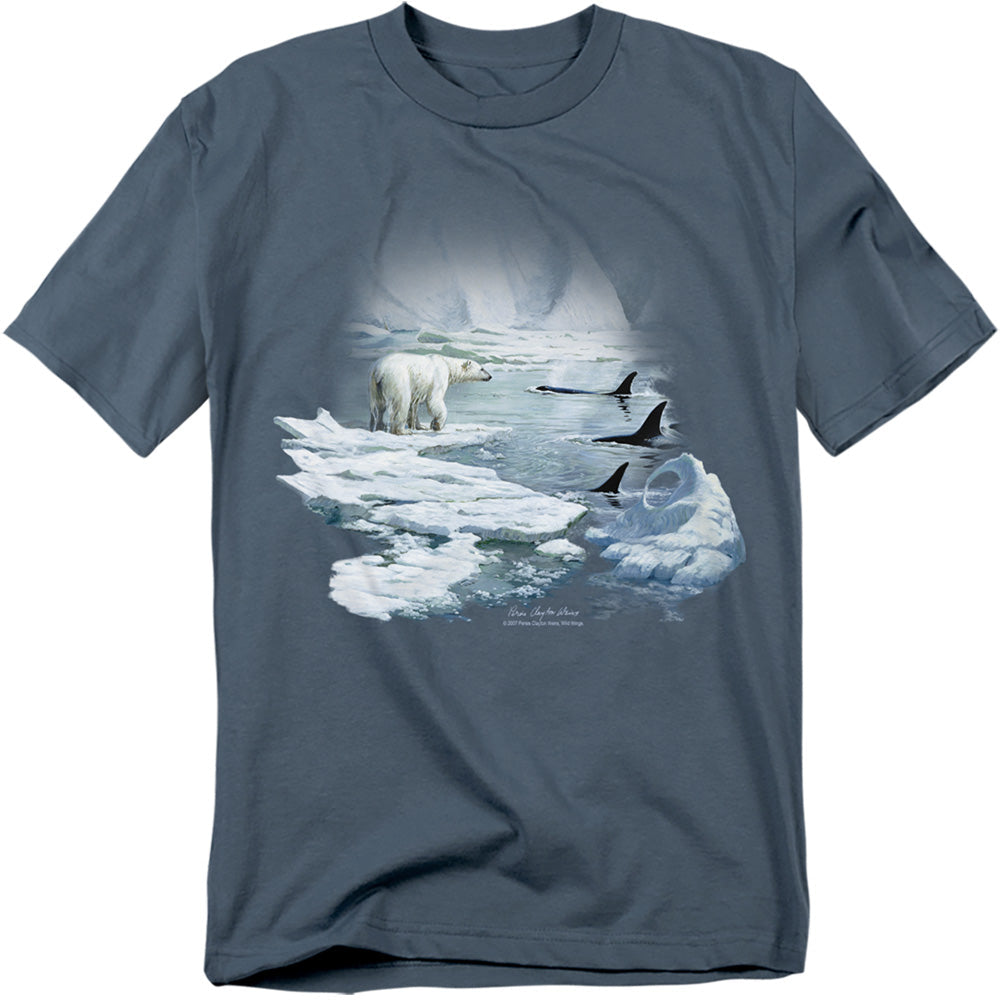 Wildlife Glaciers Egdge Licensed Adult Unisex T-Shirt Regular Fit Tee SM-3X
