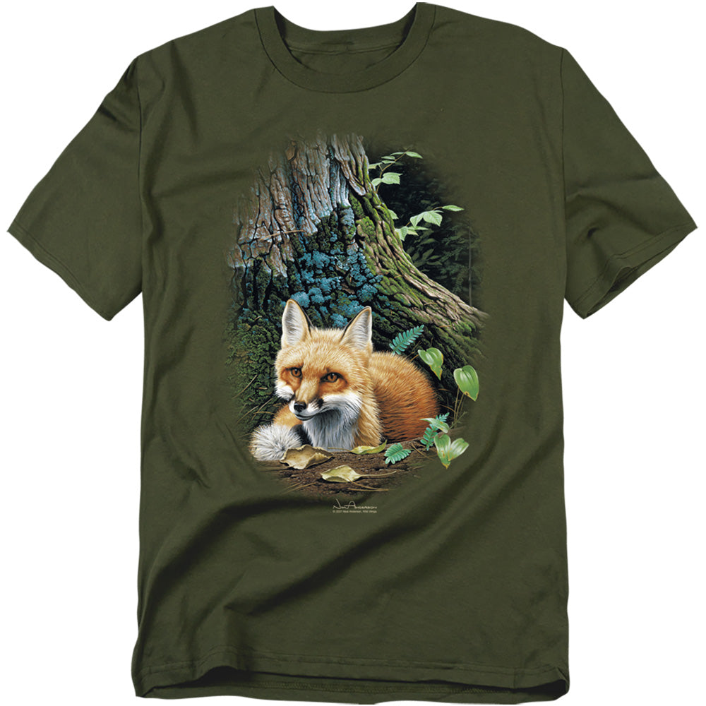 Wildlife Cozy Retreat Licensed Adult Unisex T-Shirt Regular Fit Tee SM-3X