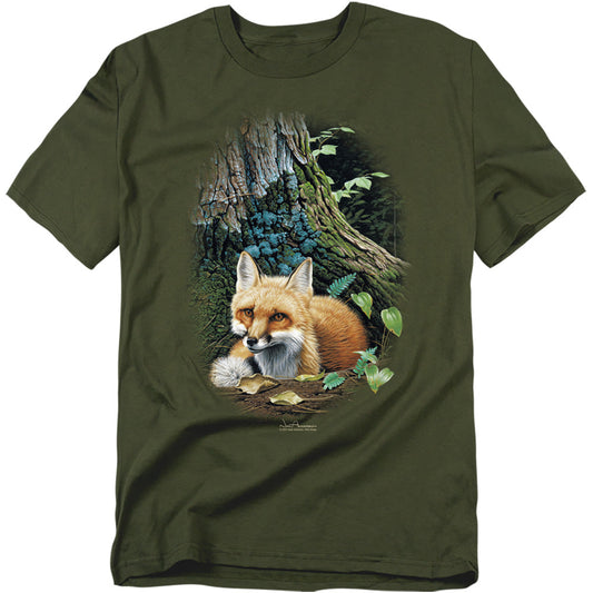 Wildlife Cozy Retreat Licensed Adult Unisex T-Shirt Regular Fit Tee SM-3X