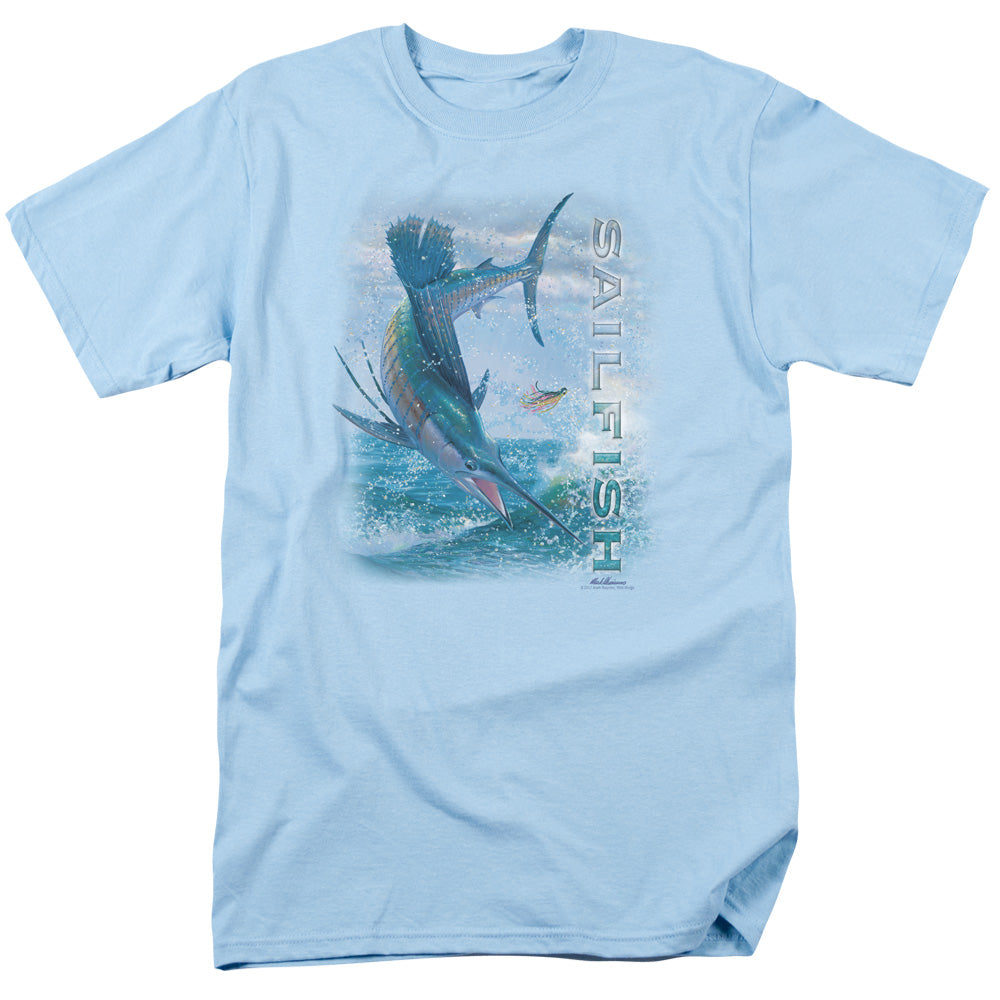 Wildlife Leaping Sailfish Licensed Adult Unisex T-Shirt Regular Fit Tee SM-3X
