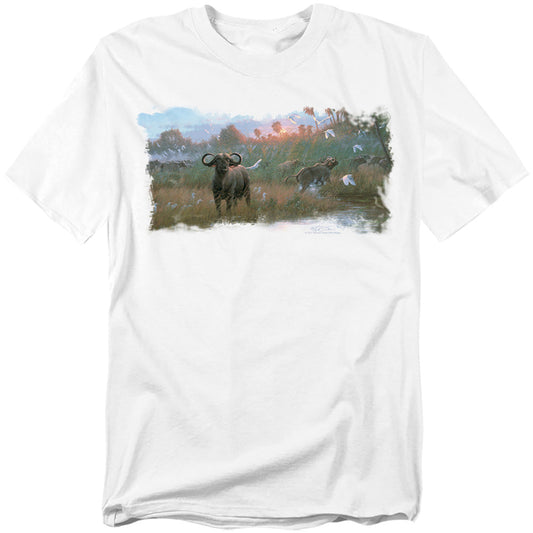 Wildlife Cape Buffalo Licensed Adult Unisex T-Shirt Regular Fit Tee SM-3X
