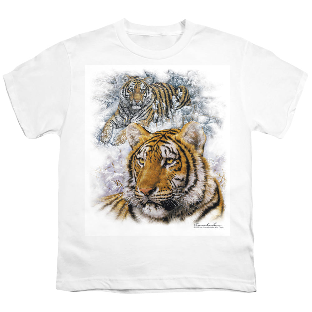 Wildlife Tigers Licensed Kid's T-Shirt (Ages 4-7) SM-XL