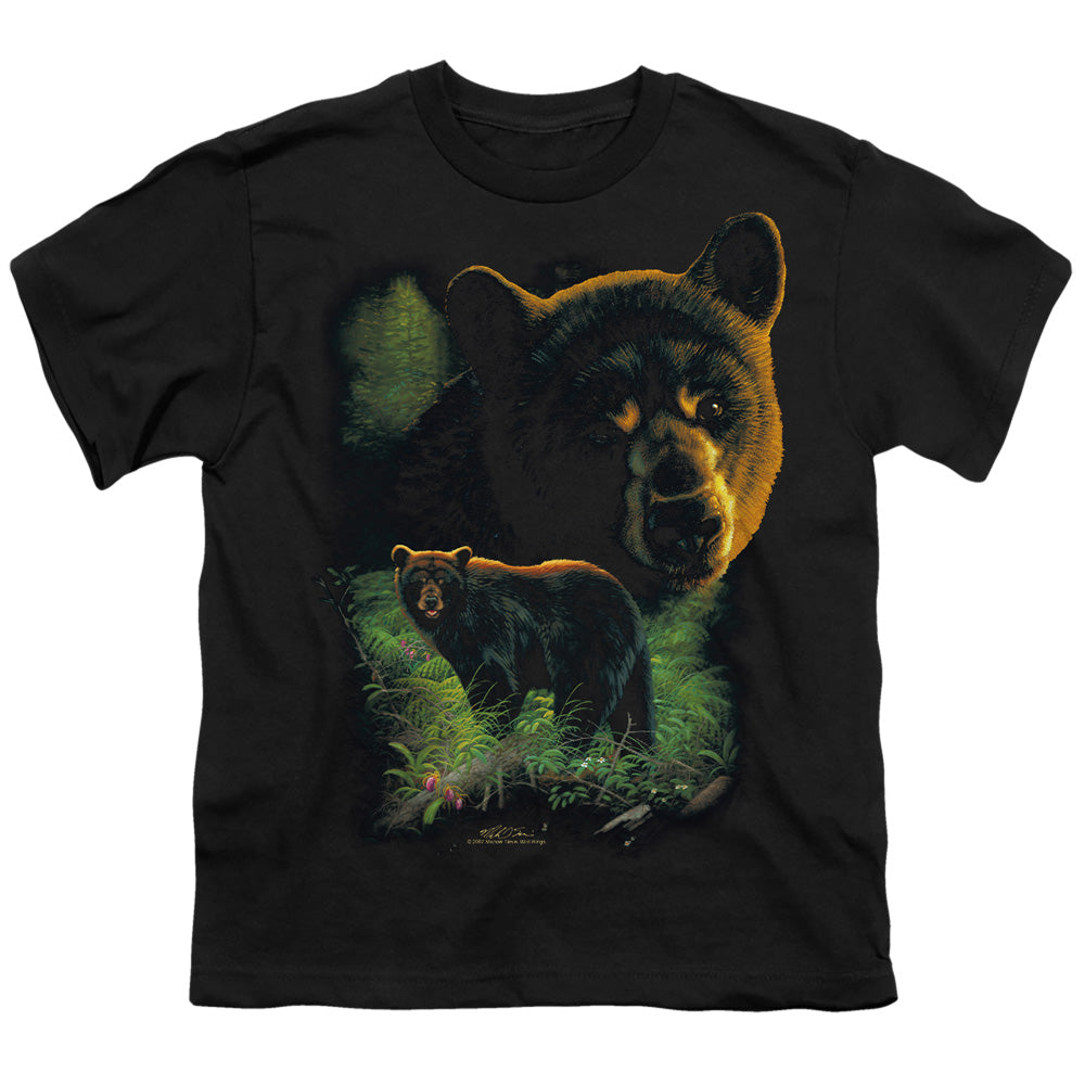 Wildlife Black Bears Licensed Kid's T-Shirt (Ages 4-7) SM-XL