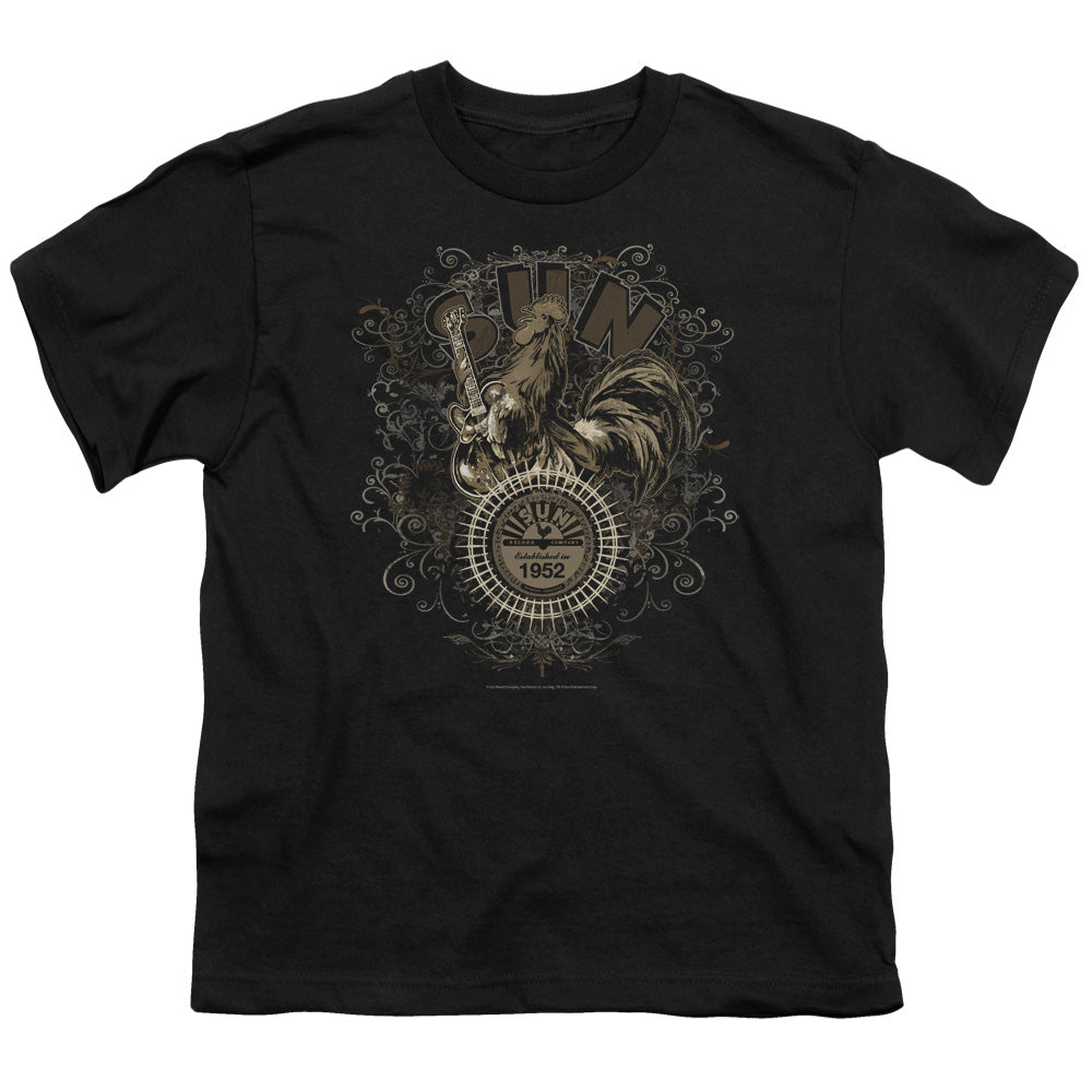 Sun Scroll Around Rooster Licensed Kid's T-Shirt (Ages 4-7) SM-XL