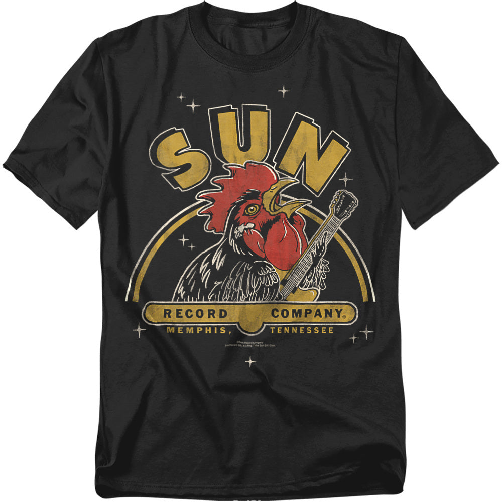 Sun Rocking Rooster Licensed Adult Unisex T-Shirt Regular Fit Tee SM-3X