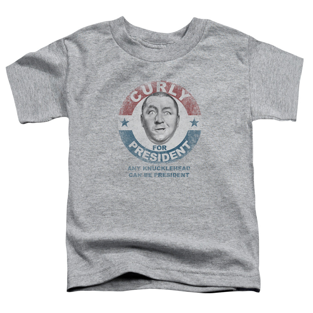 Three Stooges Curly For President Licensed Toddler T-Shirt LG