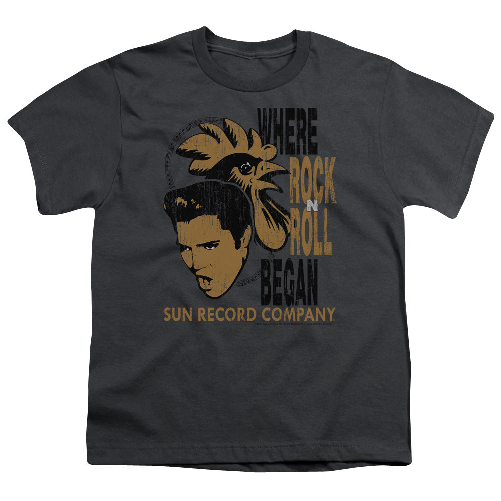 Sun Elvis And Rooster Licensed Kid's T-Shirt (Ages 4-7) SM-XL