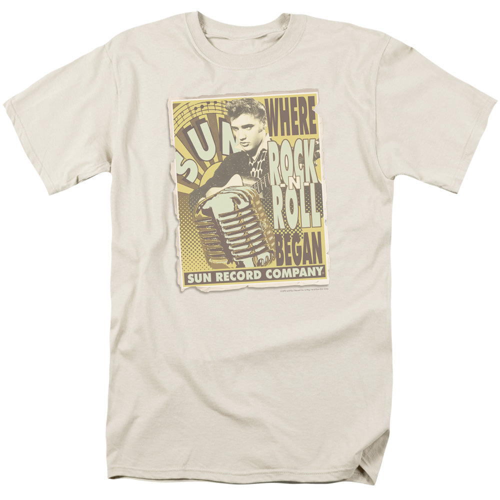 Sun Rock N Roll Began Poster Licensed Adult Unisex T-Shirt Regular Fit Tee SM-3X