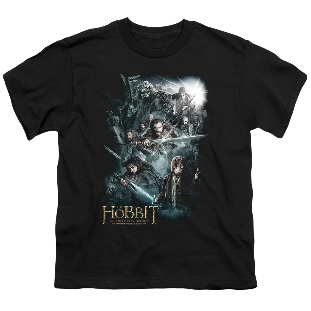 The Hobbit Epic Adventure Licensed Kid's T-Shirt (Ages 4-7) XS-XL