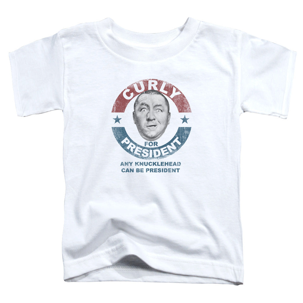 Three Stooges Curly For President Licensed Toddler T-Shirt LG