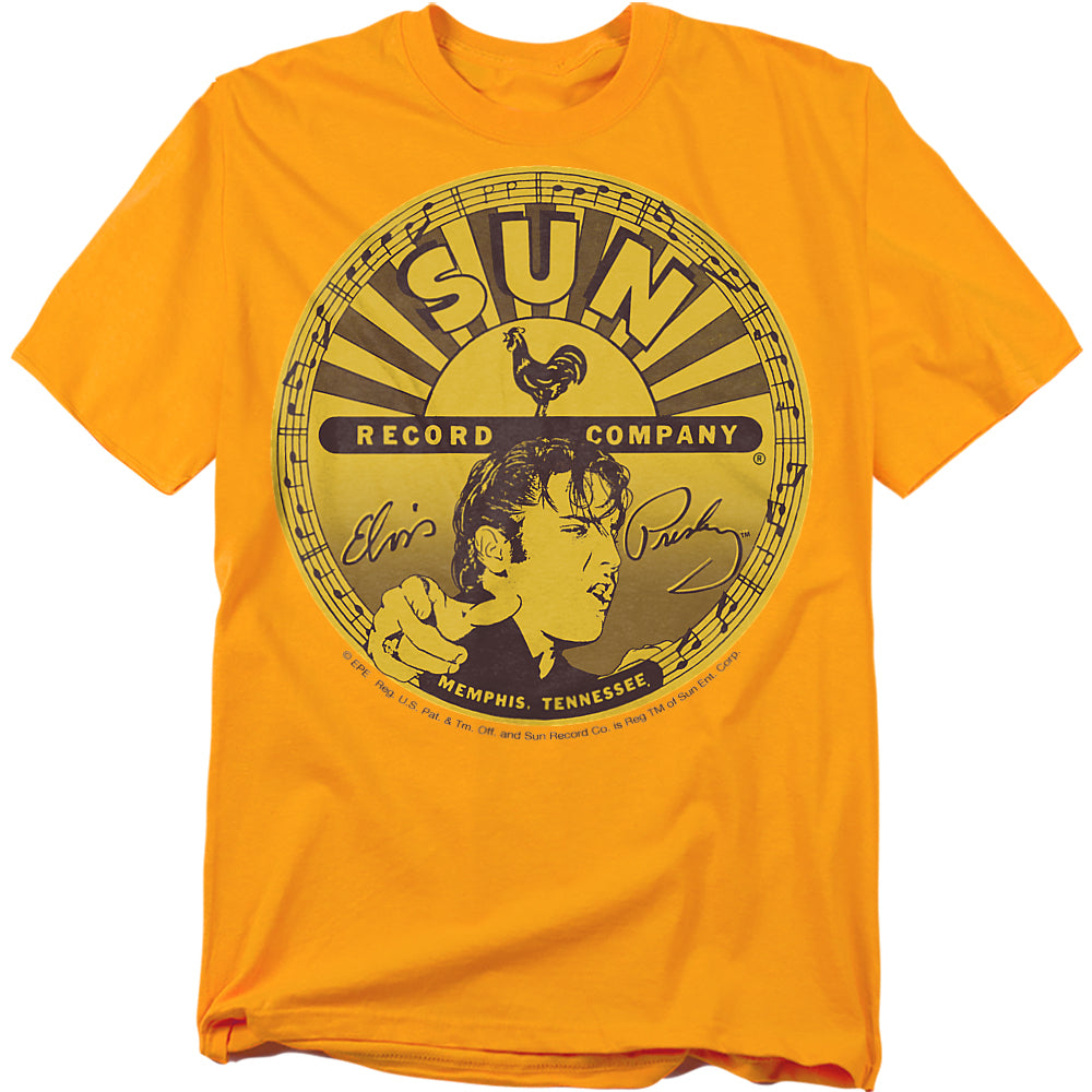 Sun Elvis Full Sun Label Licensed Adult Unisex T-Shirt Regular Fit Tee SM-3X