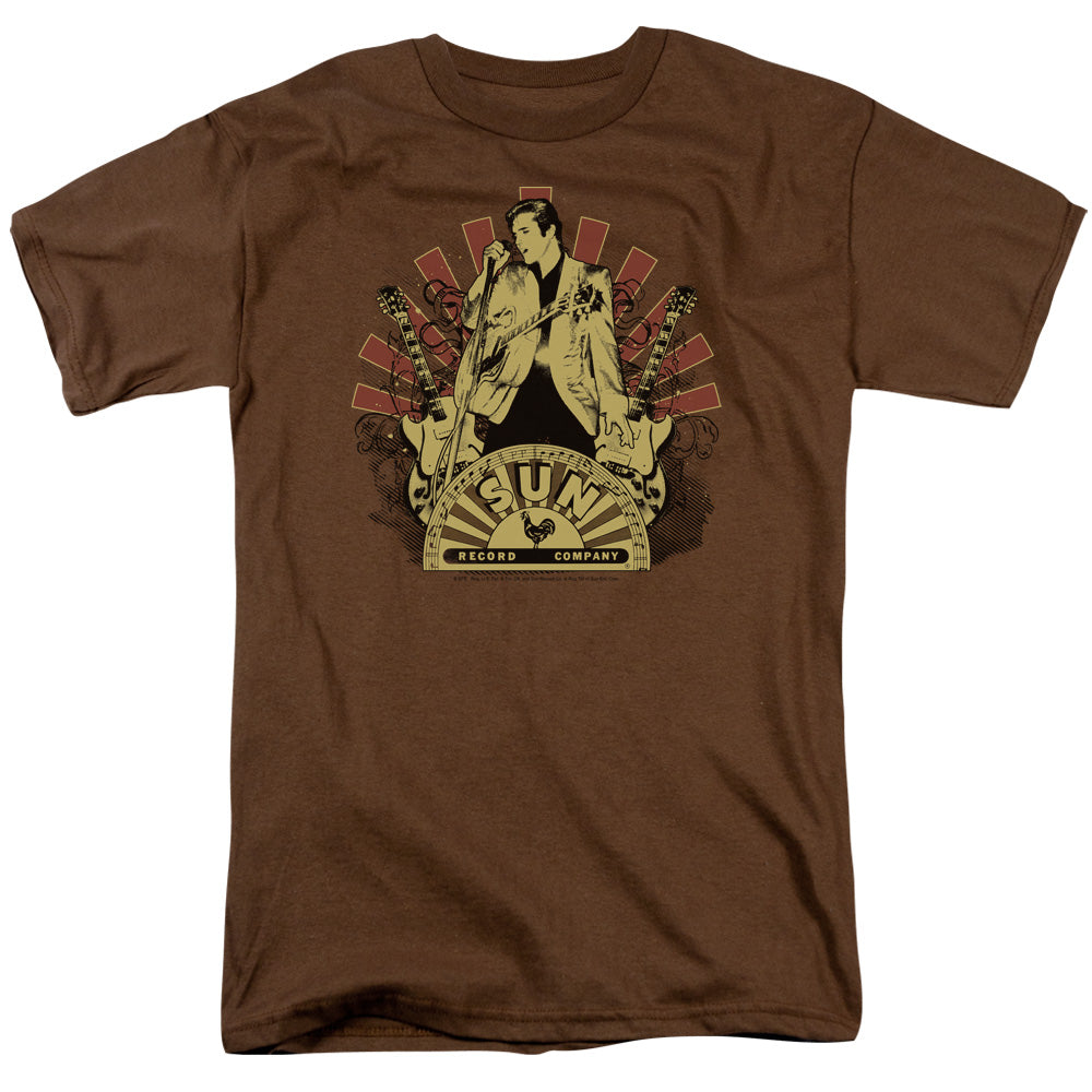Sun Elvis Rising Licensed Adult Unisex T-Shirt Regular Fit Tee SM-3X