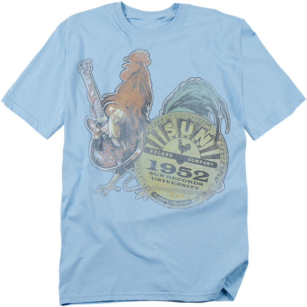 Sun Rockin Rooster Licensed Adult Unisex T-Shirt Regular Fit Tee SM-3X