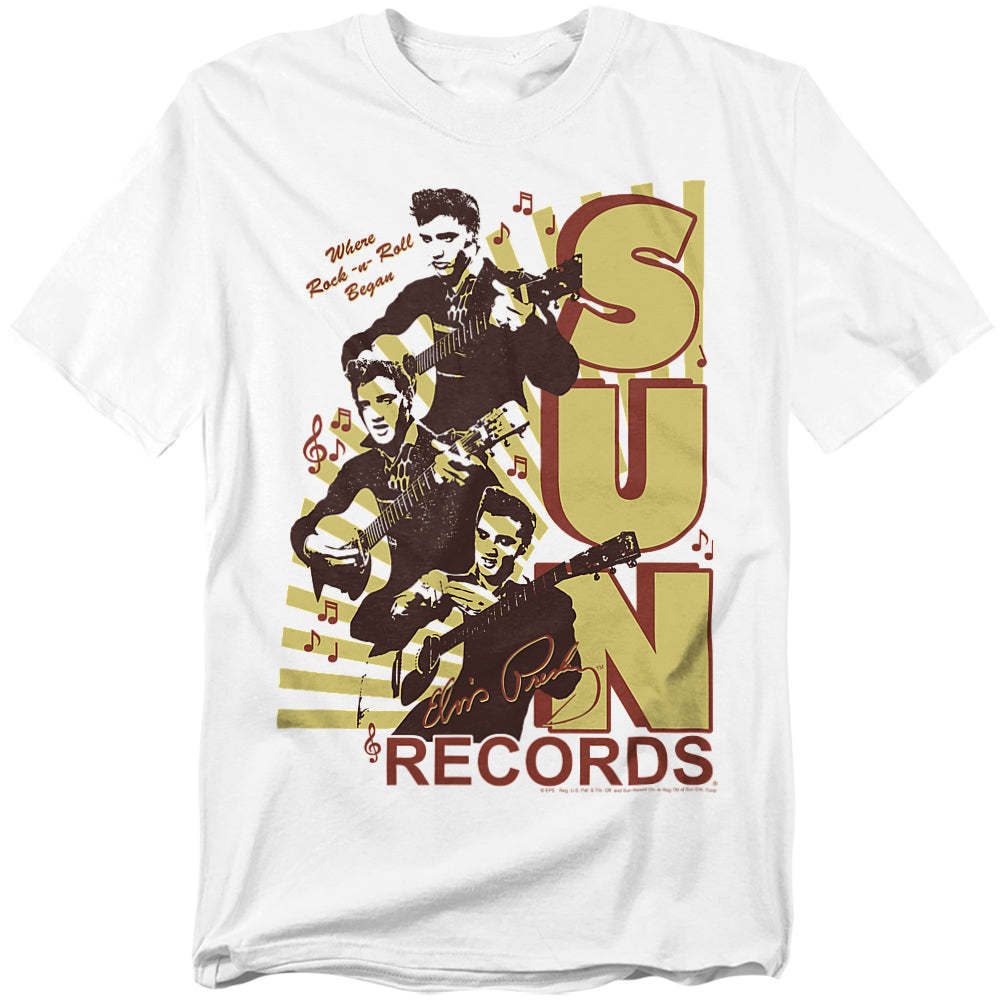 Sun Tri Elvis Licensed Adult Unisex T-Shirt Regular Fit Tee SM-3X