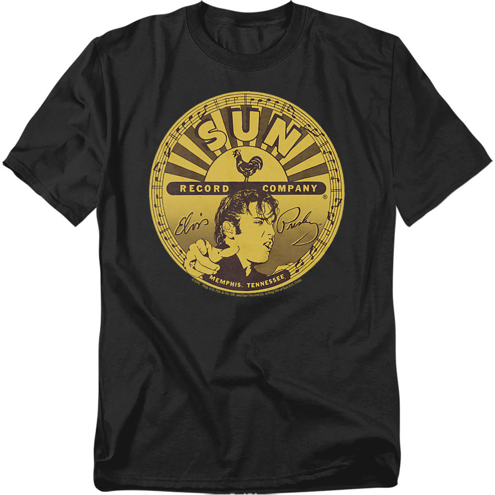 Sun Elvis Full Sun Label Licensed Adult Unisex T-Shirt Regular Fit Tee SM-3X