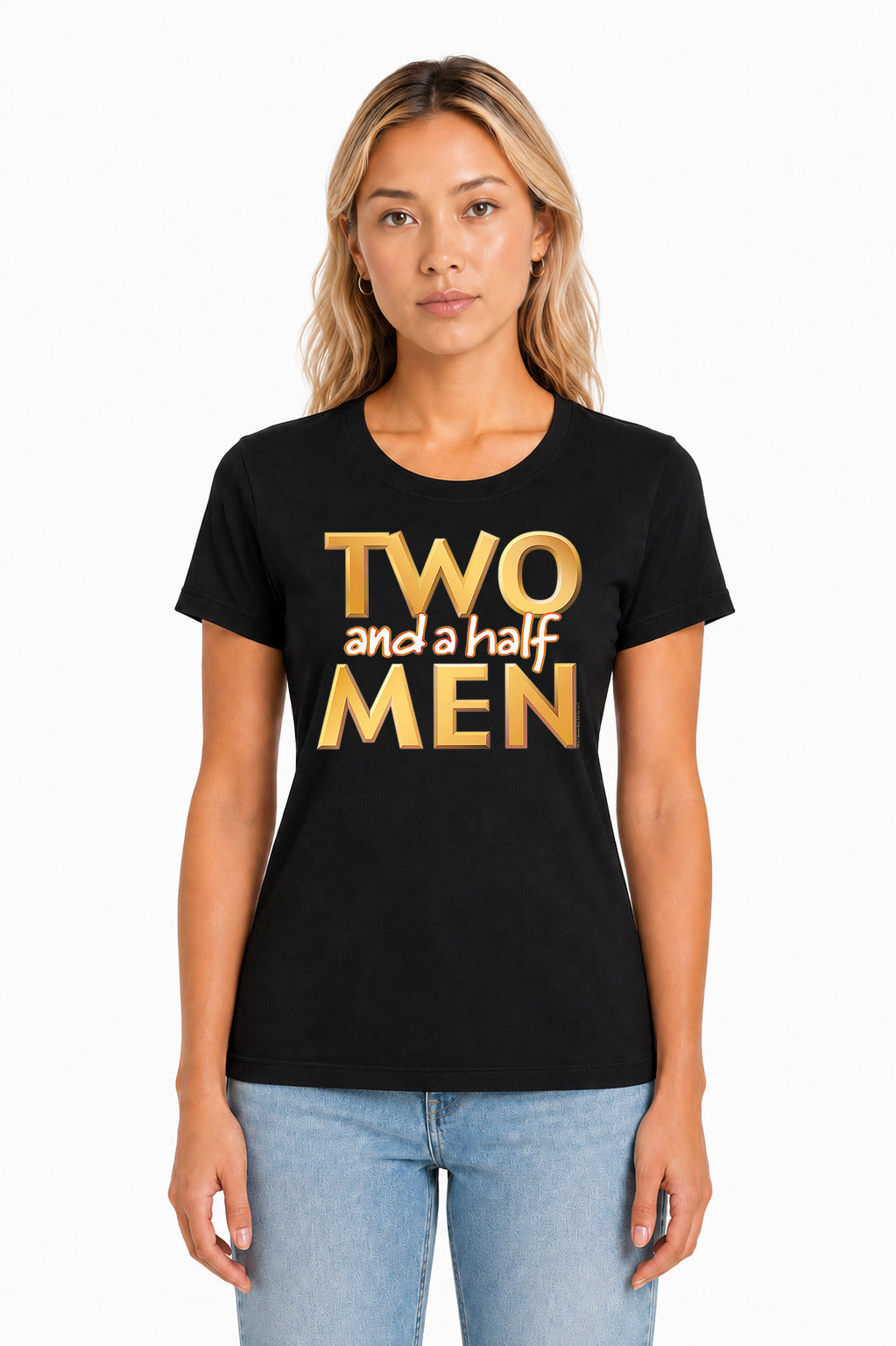 Two And A Half Men Logo Licensed Women's T-Shirt Regular Fit SM-2X